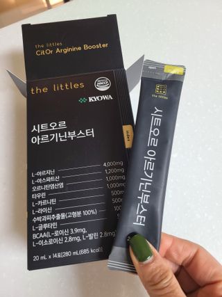 더리틀스 시트오르 아르기닌부스터 — 5점을 준 리뷰어가 2022년 11월 올린 사용 사진
