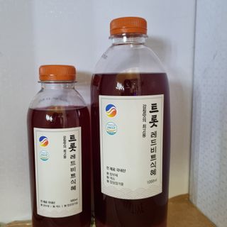 트롯전통식혜 트롯레드비트식혜 1리터 +500리터 — 5점을 준 리뷰어가 2021년 5월 올린 사용 사진