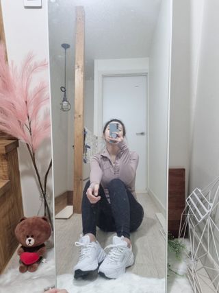 풋테크 지압신발 풋테크 건강 지압 운동화 FT20 — 5점을 준 리뷰어가 2021년 2월 올린 사용 사진