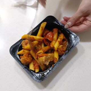 브라잇벨리 3분비건요리, 플랜트볼 토마토 파스타 2인분 — 4점을 준 리뷰어가 2022년 8월 올린 사용 사진