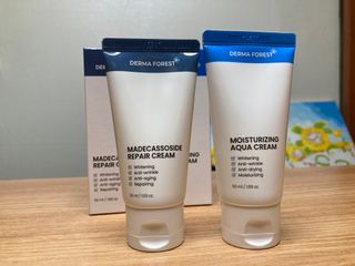 더마포레스트 마데카소사이드 리페어 크림,  모이스처라이징 아쿠아크림 — 4점을 준 리뷰어가 2021년 8월 올린 사용 사진