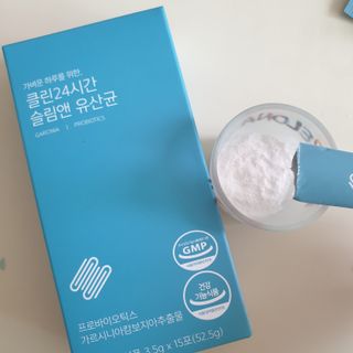 클린24시간 슬림앤유산균 1박스 (3.5g X 15포) — 5점을 준 리뷰어가 2022년 7월 올린 사용 사진