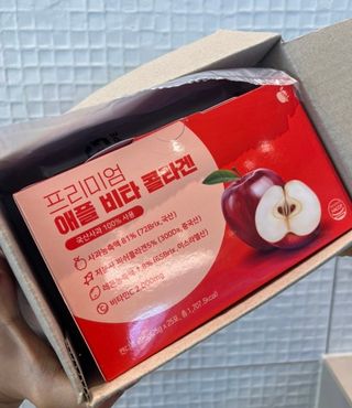 소담스퀘어 상암 [애플트리] 프리미엄 애플 비타 콜라겐 — 5점을 준 리뷰어가 2023년 1월 올린 사용 사진