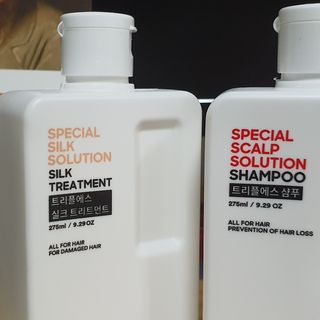 트리플에스 탈모 샴푸 275ml + 실크 트리트먼트 275ml — 5점을 준 리뷰어가 2021년 2월 올린 사용 사진