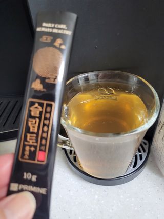 프리마인 자체 기업부설 연구소에서 찾아낸 건강한 수면의 비밀.  슬립토 플러스 30포 — 4점을 준 리뷰어가 2023년 5월 올린 사용 사진