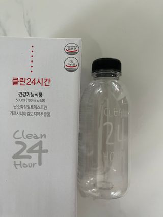 클린24시간 1BOX(5포) + 전용보틀(500ml) — 4점을 준 리뷰어가 2023년 7월 올린 사용 사진