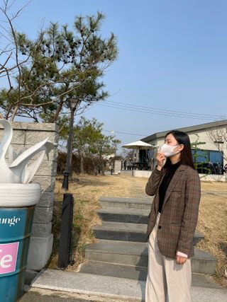 [에이블밤부] 리퓨어 쿠퍼 마스크 10color — 5점을 준 리뷰어가 2021년 3월 올린 사용 사진