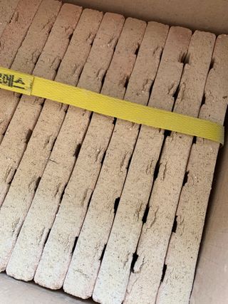 [신흥산업] 붙이는 벽돌 황토 파벽돌 230mm 45장,  욕실 인테리어 실내장식 셀프인테리어 — 4.5점을 준 리뷰어가 2023년 6월 올린 사용 사진
