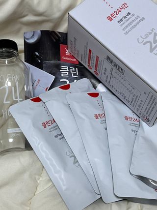 클린24시간 1BOX(5포) + 전용보틀(500ml) — 5점을 준 리뷰어가 2023년 7월 올린 사용 사진