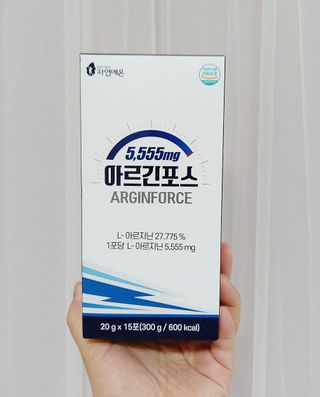 자연에온 아르긴포스 L-아르기닌 5555mg 스틱 15개입 1박스 — 5점을 준 리뷰어가 2021년 4월 올린 사용 사진