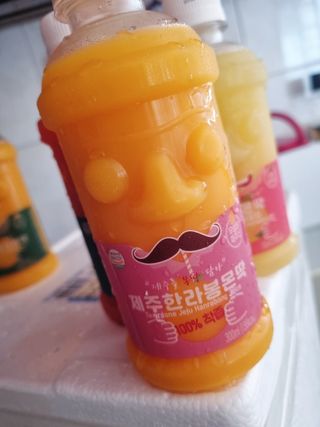 탐라원 제주의 맛, 몬딱주스 4종세트 - 한라봉몬딱주스, 천혜향몬딱주스, 청귤에이드, 당근몬딱주스 — 5점을 준 리뷰어가 2021년 8월 올린 사용 사진