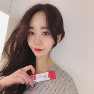 함초록 Rg+ 석류콜라겐젤리 — 5점을 준 리뷰어가 2021년 3월 올린 사용 사진