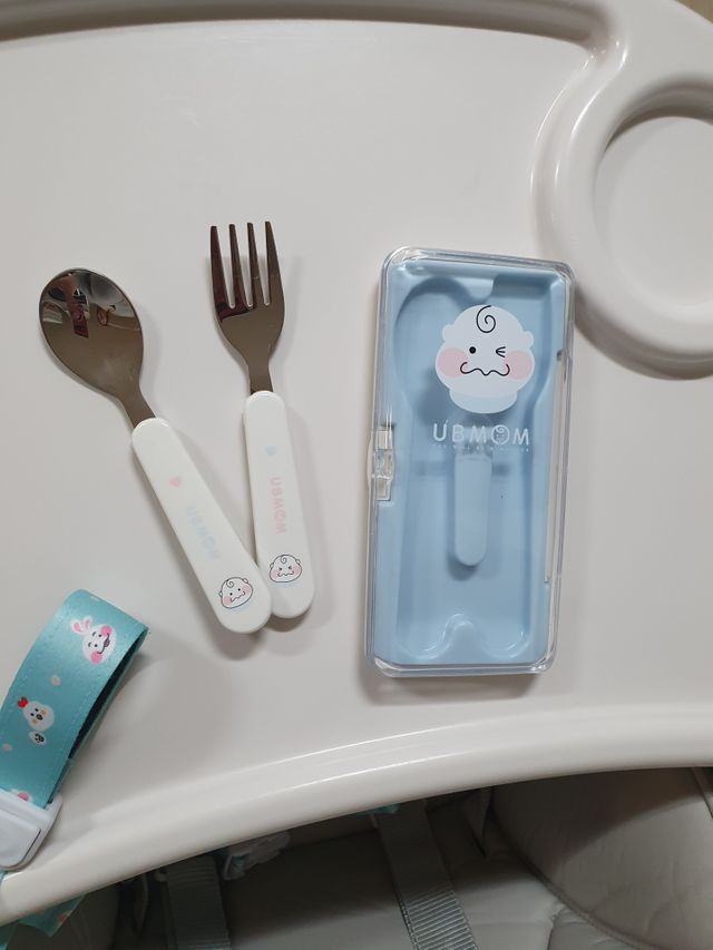 유비맘 스푼포크 케이스 세트 1+1 _컬러랜덤 발송 리뷰 사진