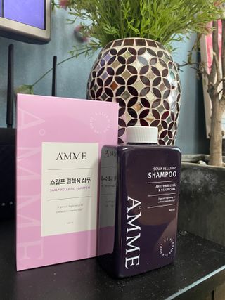 아므 스칼프 릴렉싱 샴푸 — 5점을 준 리뷰어가 2021년 4월 올린 사용 사진