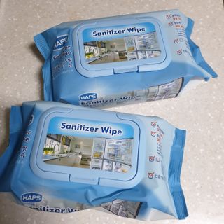 햅스 세균없는 주방 대형 2팩, HAPS sanitizer wipe — 5점을 준 리뷰어가 2022년 1월 올린 사용 사진