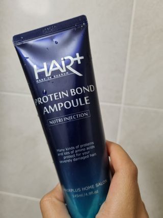 헤어플러스 단백질탈모샴푸 500ml+단백질본드앰플 145ml — 5점을 준 리뷰어가 2021년 4월 올린 사용 사진