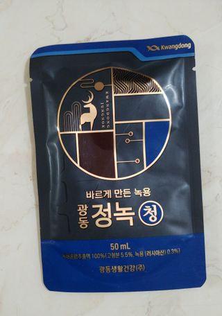 광동생활건강 [광동] 바르게 만든 녹용, 광동정녹청 30포. — 5점을 준 리뷰어가 2022년 6월 올린 사용 사진