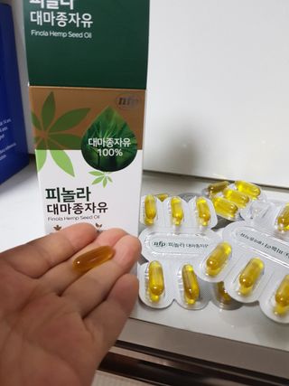 nfp 피놀라 대마종자유 — 5점을 준 리뷰어가 2021년 12월 올린 사용 사진