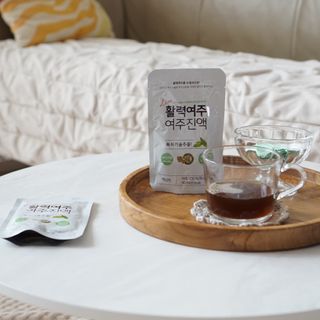 참유원 특허제조 활력 여주진액 여주즙 50포 — 5점을 준 리뷰어가 2022년 1월 올린 사용 사진