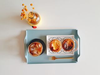 디앙뜨 포르투갈 에그타르트 오리지널 맛+패션후르츠+초콜릿타르트 맛 중 택1 — 5점을 준 리뷰어가 2021년 7월 올린 사용 사진