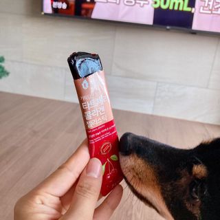 자연에온 가득담은 몽모랑시 타트체리 콜라겐 젤리스틱 — 5점을 준 리뷰어가 2021년 1월 올린 사용 사진