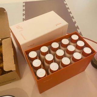 12월 15일 출시, 건강기능식품 브랜드 본리브 나 다운 시작 제품 3종 — 5점을 준 리뷰어가 2021년 1월 올린 사용 사진