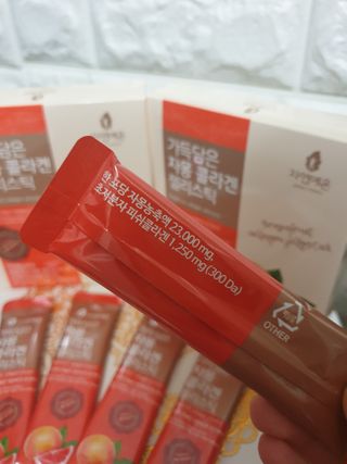 자연에온 가득담은 자몽 콜라겐 젤리스틱 2BOX — 5점을 준 리뷰어가 2020년 12월 올린 사용 사진