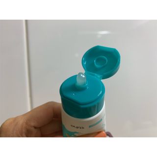 닥터데디스 안심불소 튼튼치약(청포도, 민트 중 택 1) 60g + 여행용 미니 치약 15g — 4점을 준 리뷰어가 2022년 7월 올린 사용 사진