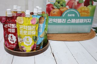 참앤들황토농원 10가지 맛, 입맛대로 스페셜하게~ 가볍게 한 포 땡! 곤약젤리 스페셜 패키지 130ml x 30포 — 5점을 준 리뷰어가 2023년 1월 올린 사용 사진