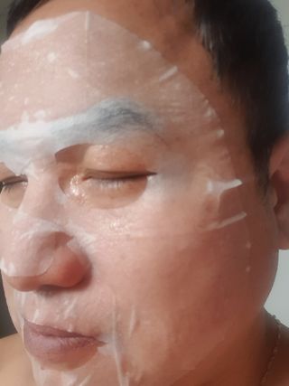 세뚜아(Cettua) [세뚜아] 모이스처 밸런싱 페이셜 마스크 Cettua Moisture Balancing Facial Mask 5매 — 5점을 준 리뷰어가 2023년 12월 올린 사용 사진