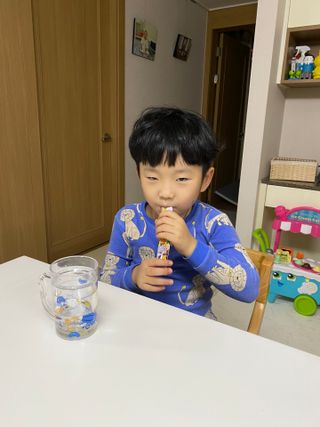 다나음 180도 칼슘젤리+아연면역젤리 — 5점을 준 리뷰어가 2022년 1월 올린 사용 사진