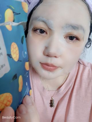 [후르디아] 골라쓰는 비건마스크팩 2종 -백년초 / 망고 — 4점을 준 리뷰어가 2022년 1월 올린 사용 사진