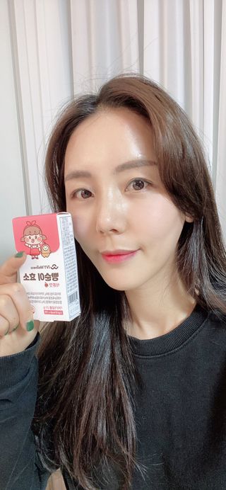 아이비웰니스 빵순이 식탁 위의 필수템! 빵순이 효소 키위맛 100포 + 석류맛 14포 (총 114포) — 2.5점을 준 리뷰어가 2022년 12월 올린 사용 사진