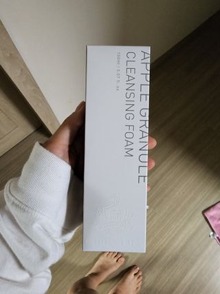 [크리스앤릴리] 애플 그래뉼 클렌징폼 — 5점을 준 리뷰어가 2022년 9월 올린 사용 사진