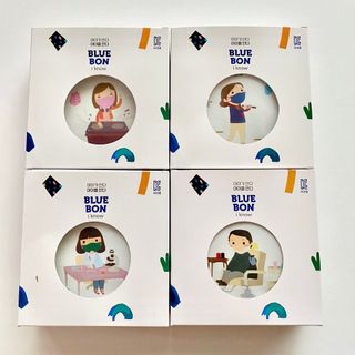 [블루 본 아이노우] 유아용 컬러마스크 40 PCS SET 2중 택 1 — 5점을 준 리뷰어가 2021년 4월 올린 사용 사진