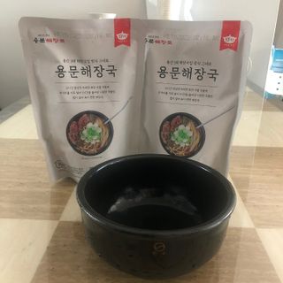 요리반상회 용문해장국 2팩 + 뚝배기 1개 — 5점을 준 리뷰어가 2021년 3월 올린 사용 사진