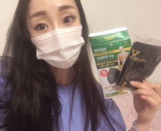 반테린서포터 무릎보호대 — 5점을 준 리뷰어가 2021년 6월 올린 사용 사진
