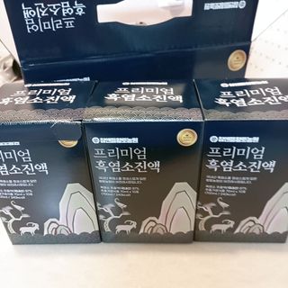 참앤들황토농원 국내산 흑염소를 정성스럽게 담은, 프리미엄 흑염소 진액 70ml x 30포 1박스 — 5점을 준 리뷰어가 2023년 1월 올린 사용 사진