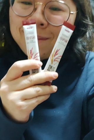 하루 1포로 콜레스테롤, 유산균, 고역가 소화효소까지 한번에 섭취! 다온바이오 홍자임 1개월분(30포) — 5점을 준 리뷰어가 2022년 12월 올린 사용 사진