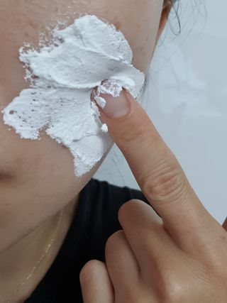 리더스코스메틱 리더스 밀크 스폰지 마스크 — 5점을 준 리뷰어가 2021년 9월 올린 사용 사진