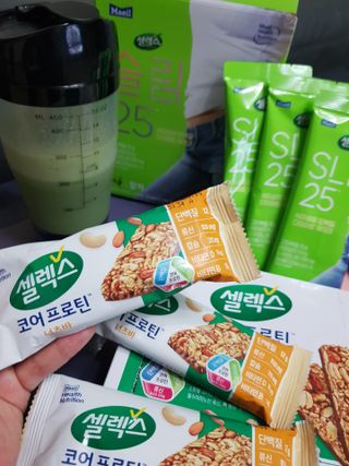 셀렉스스포츠 셀렉스 코어 프로틴 너츠바 50g 6개입 + Slim 25 스타터키트 — 5점을 준 리뷰어가 2021년 7월 올린 사용 사진