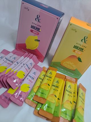 비타앤C 레몬맛, 망고맛 — 5점을 준 리뷰어가 2021년 6월 올린 사용 사진