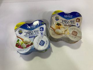 매일바이오 그릭요거트 오리지널 플레인 4개, 로스터리 커피믹스 4개 — 5점을 준 리뷰어가 2021년 12월 올린 사용 사진
