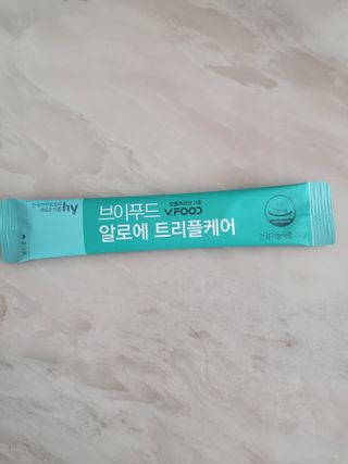 브이푸드 알로에 트리플케어 — 5점을 준 리뷰어가 2022년 4월 올린 사용 사진