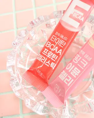 인디닥터 면역 생생 핑크 이뮨 젤리 + 타이탄 BCAA 프로틴 젤리스틱 — 5점을 준 리뷰어가 2022년 3월 올린 사용 사진