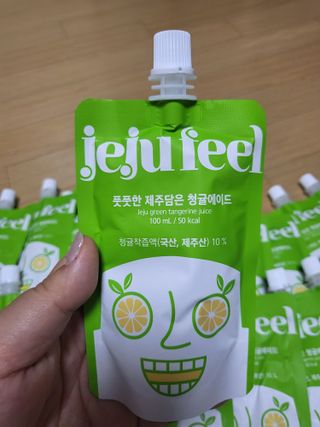 JEJUFEEL 풋풋한 제주담은 청귤에이드 — 4점을 준 리뷰어가 2022년 9월 올린 사용 사진
