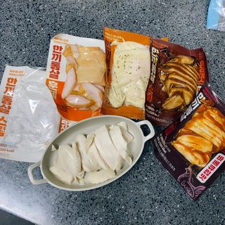 한끼통살 슬라이스 닭가슴살 — 5점을 준 리뷰어가 2023년 2월 올린 사용 사진