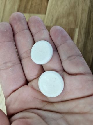쿠팡 [아임고트] 뉴질랜드 산양유 프로바이오틱스 츄어블 요구르트맛 — 5점을 준 리뷰어가 2025년 2월 올린 사용 사진