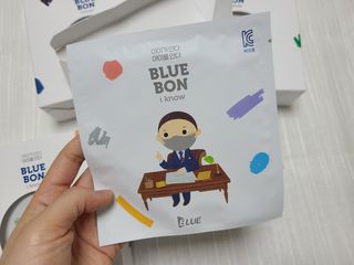 [블루 본 아이노우] 유아용 컬러마스크 40 PCS SET 2중 택 1 — 5점을 준 리뷰어가 2021년 5월 올린 사용 사진