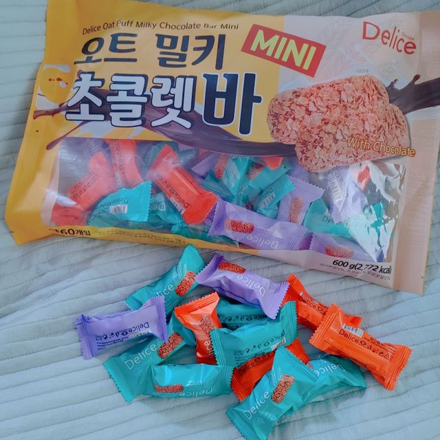 델리스 오트 밀키 초콜릿 바 리뷰 사진